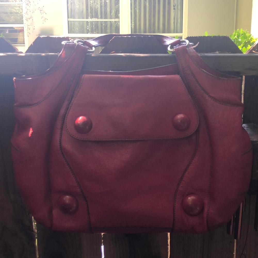 Anya Hindmarch Red Leather Handbag